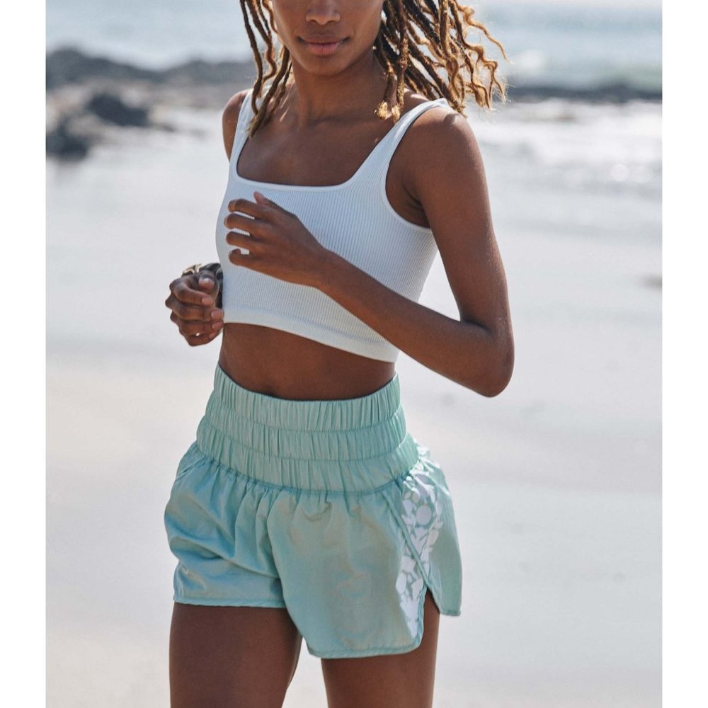 Free People Light Blue Athletic Shorts - Picture 3 of 7